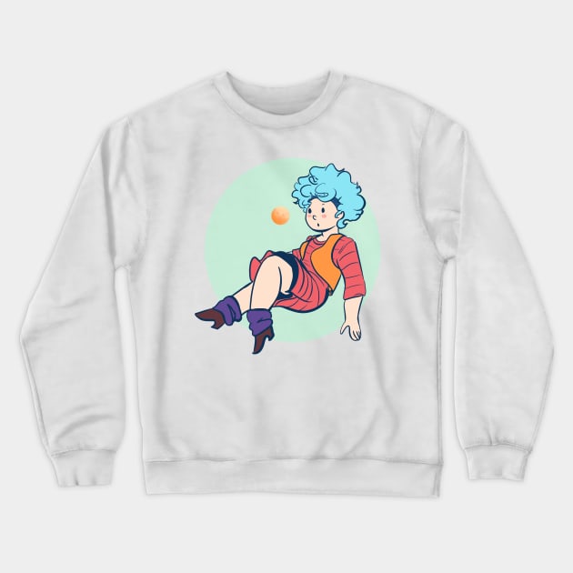 afro bulma Crewneck Sweatshirt by inkpocket